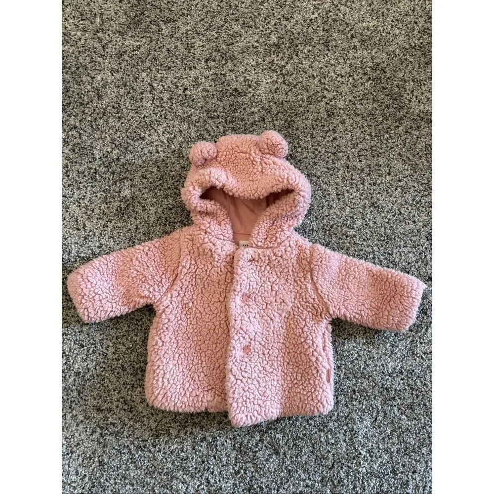 ❤️Baby Gap Sherpa Teddy Bear Jacket 0-3M